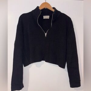 Urban Outfitters Half Zip Crop Sweater